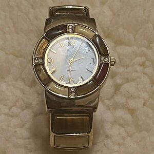 Women’s Gold-Tone Mother of Pearl Accent Bracelet Watch, ‼️Doesn’t Work‼️
